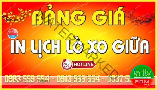 Bảng Giá In Lịch Lò Xo Giữa 2026