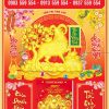 Bìa Lịch Bloc Dán Nổi 3D Đồng Tiền May Mắn