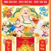 Bìa lịch gắn bloc Phật Di Lặc