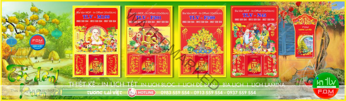 In Bìa Lịch 35x50 In Offset