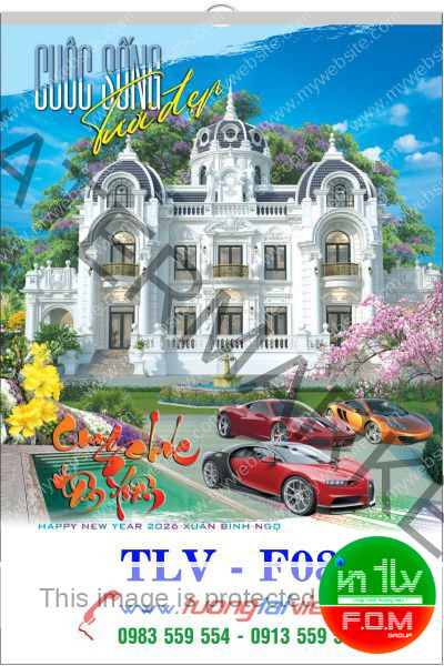 In lịch 7 tờ Phong cảnh