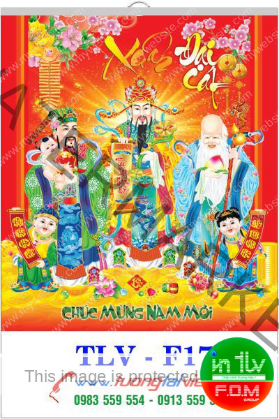 In lịch 7 tờ Phúc lộc thọ