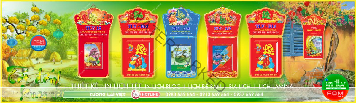 In Lịch Bloc Khổ Đại 17x24