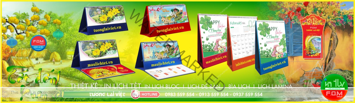 In Lịch Để Bàn