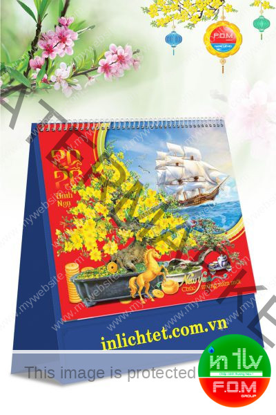 Lịch Để Bàn Đứng BonSai