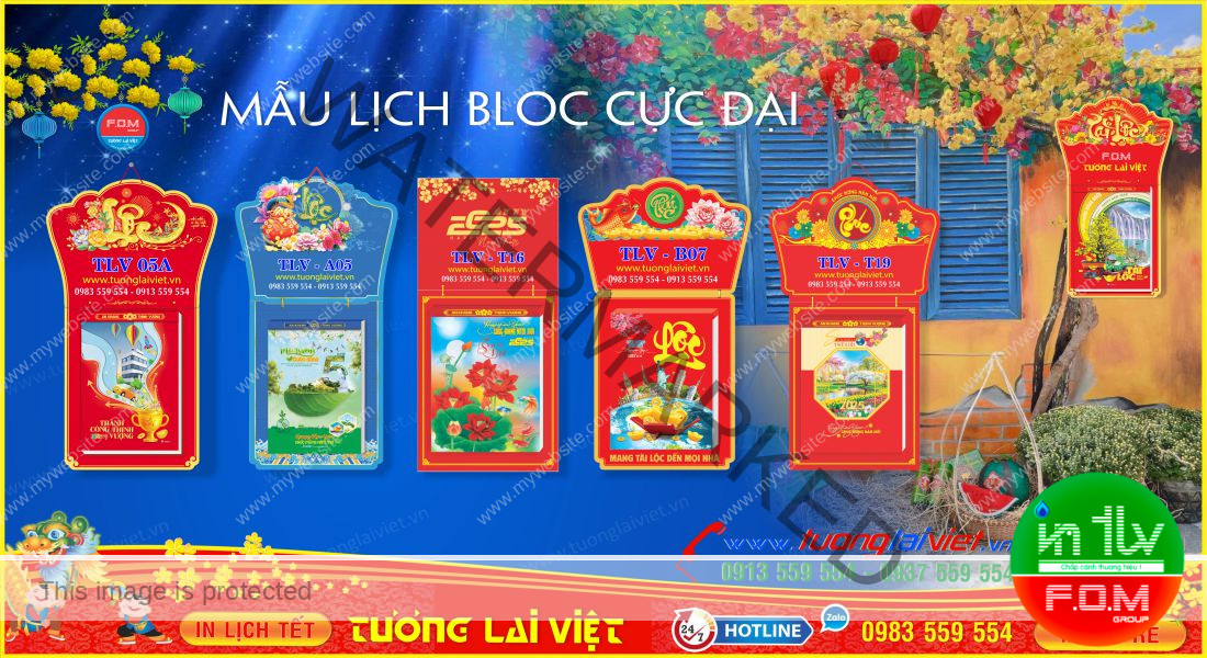 In Lịch Bloc 25×35 Cực Đại