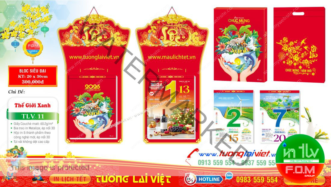 Lịch bloc siêu đại Thế Giới Xanh