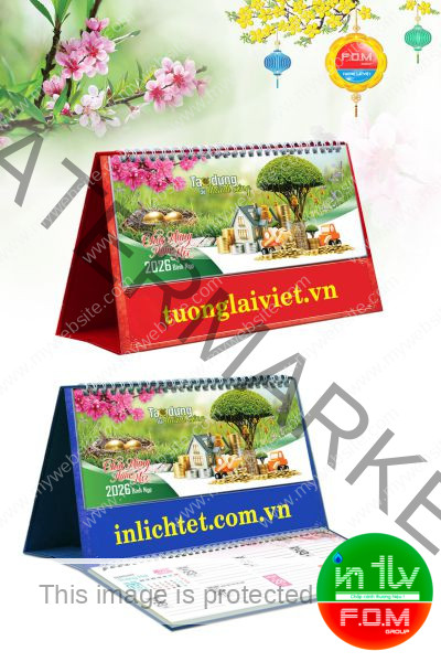 Lịch Để Bàn 15 Tờ Tạo Dựng Để Thành Công