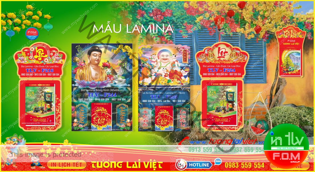 Mẫu Lịch Laminate