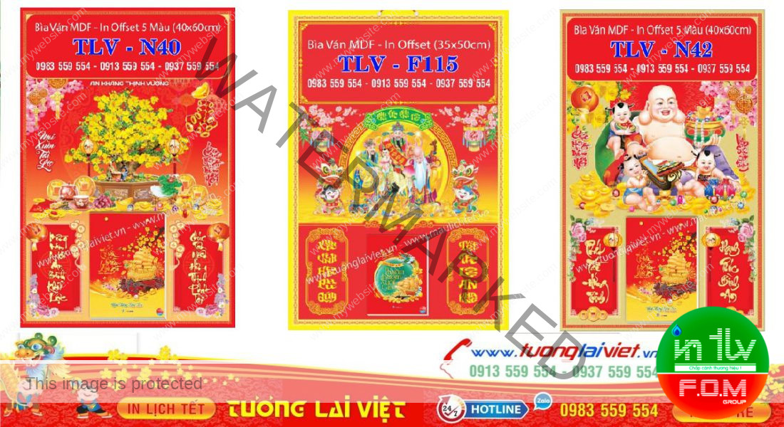 Mẫu Bìa Lịch Offset Giá Rẻ