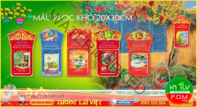 Mẫu Lịch Bloc Siêu Đại 20x30