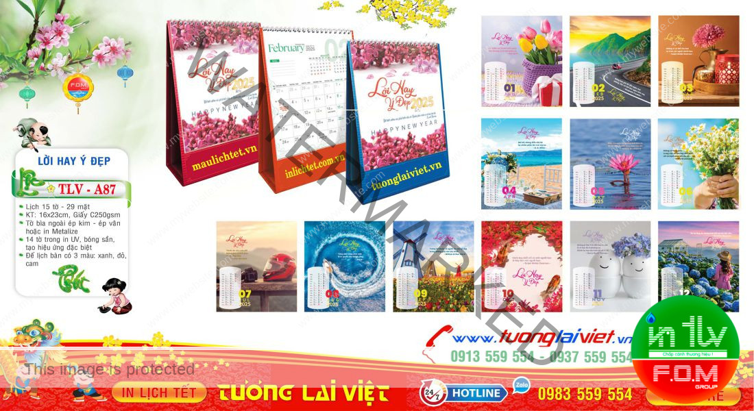 Mẫu Lịch Để Bàn Đẹp 2026